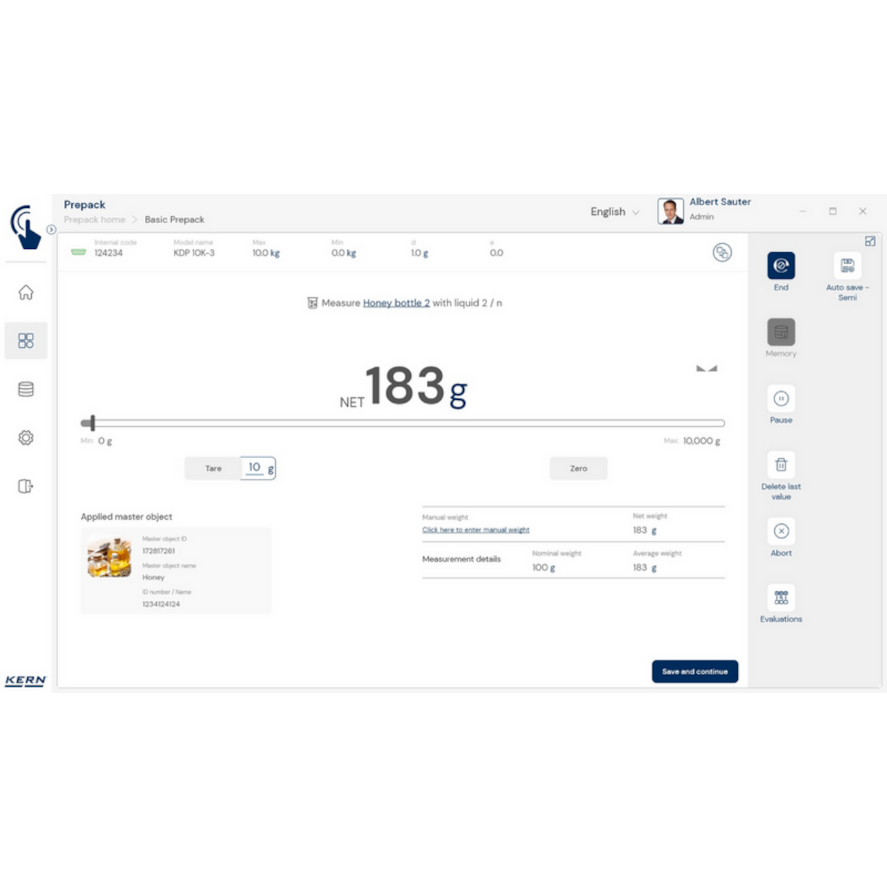 KERN EasyTouch SET-17 PrePack