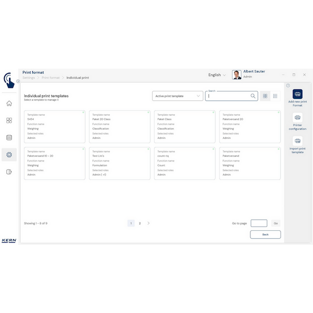 KERN EasyTouch SET-14 Individual Print