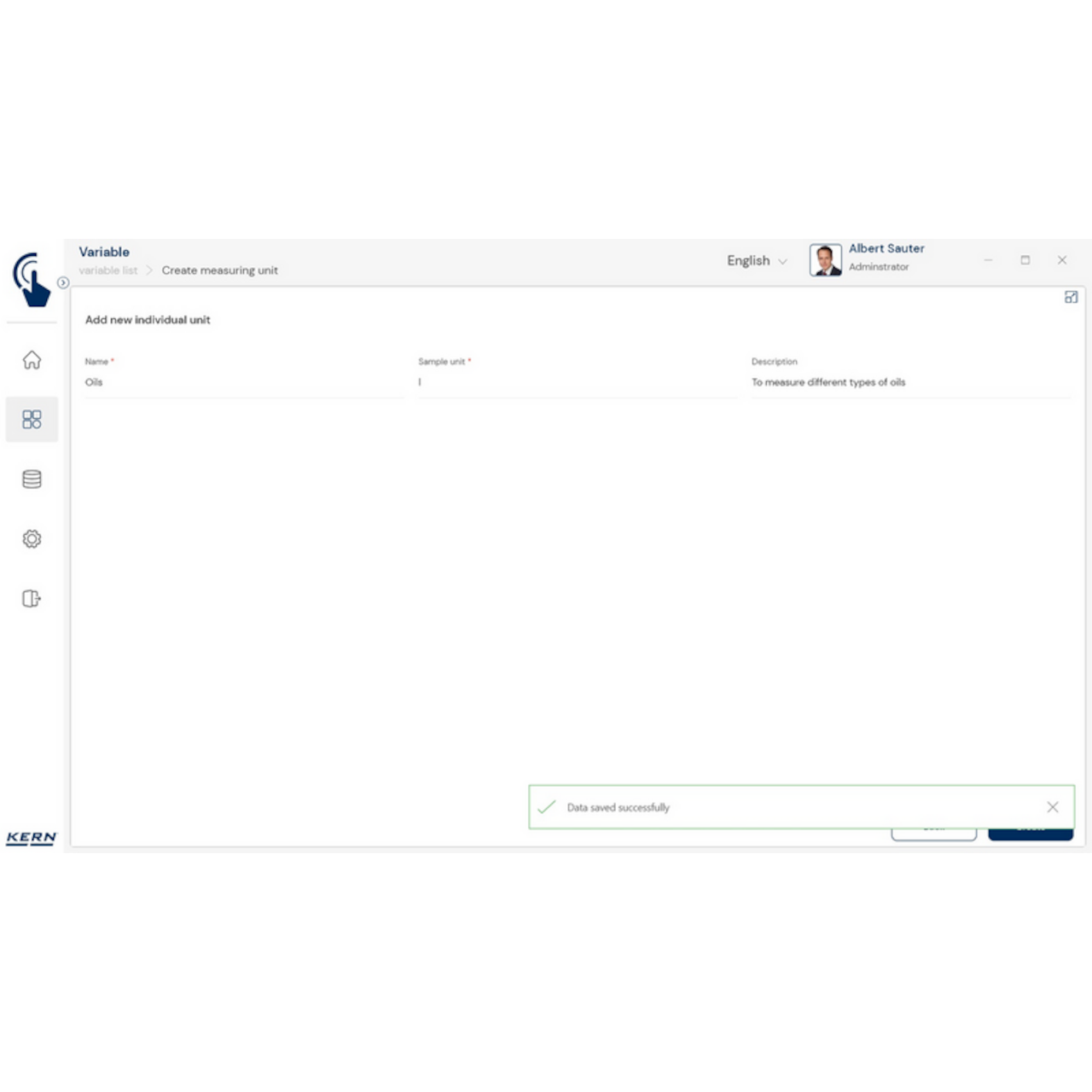 KERN EasyTouch SET-07 Variable