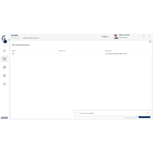 KERN EasyTouch SET-07 Variable