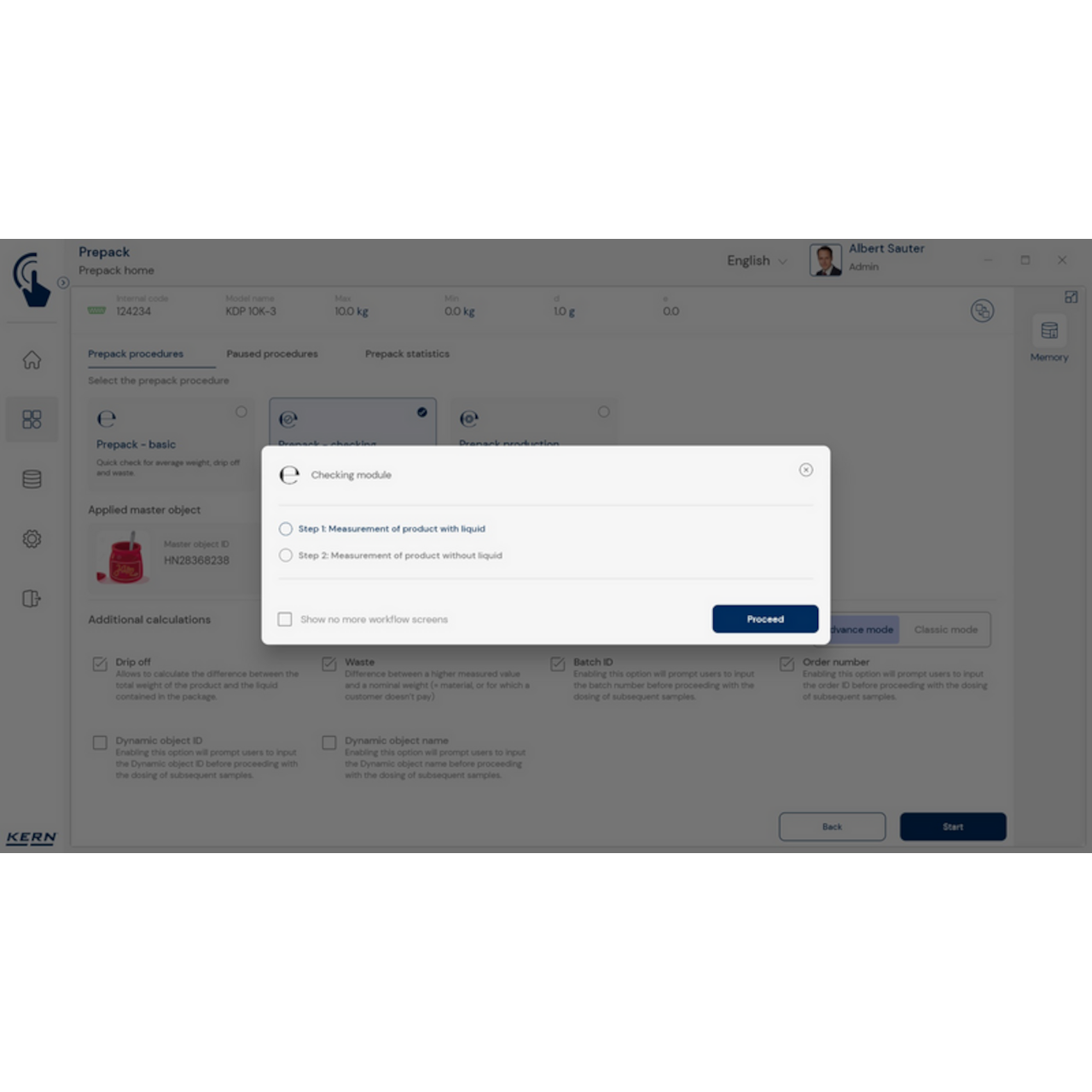KERN EasyTouch SET-17 PrePack
