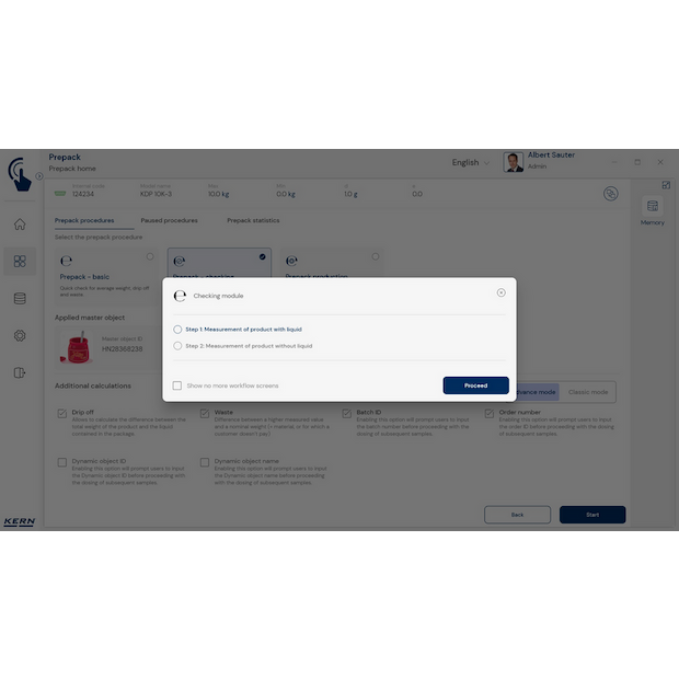 KERN EasyTouch SET-17 PrePack