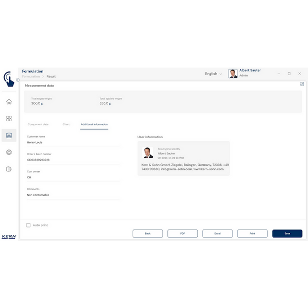 KERN EasyTouch SET-21 Formulation