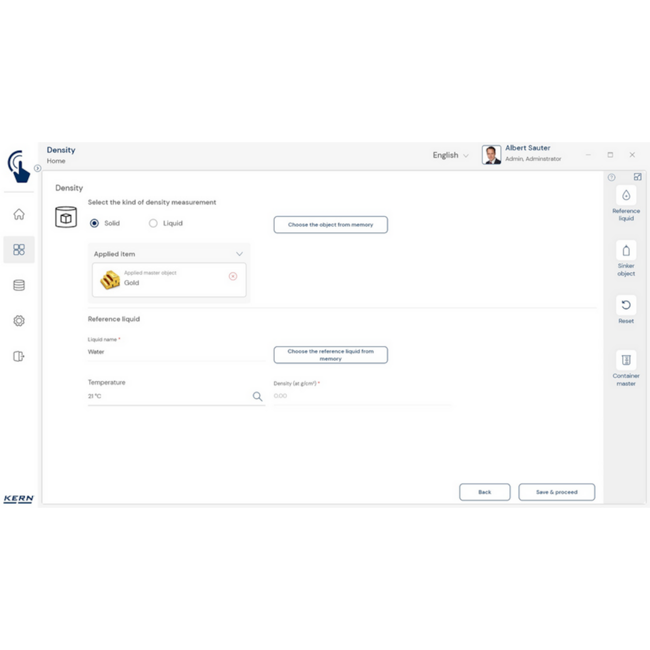 KERN EasyTouch SET-04 Density