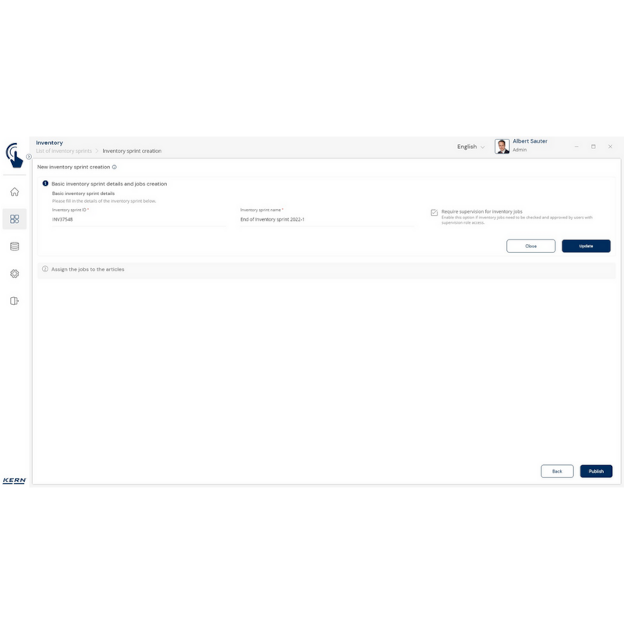 KERN EasyTouch SET-52 Inventory