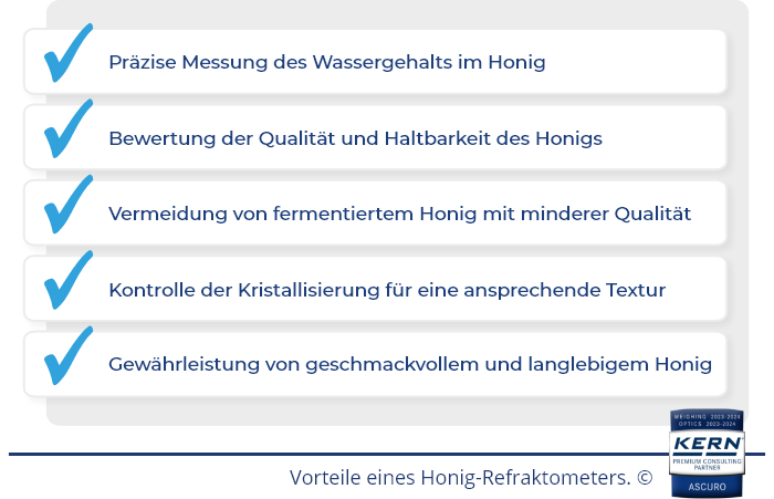 Voordelen van een honingrefractometer.