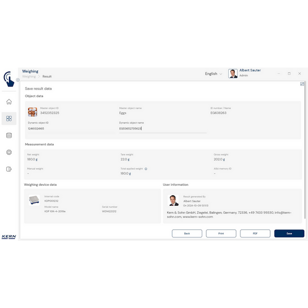 KERN EasyTouch SET-01 Base