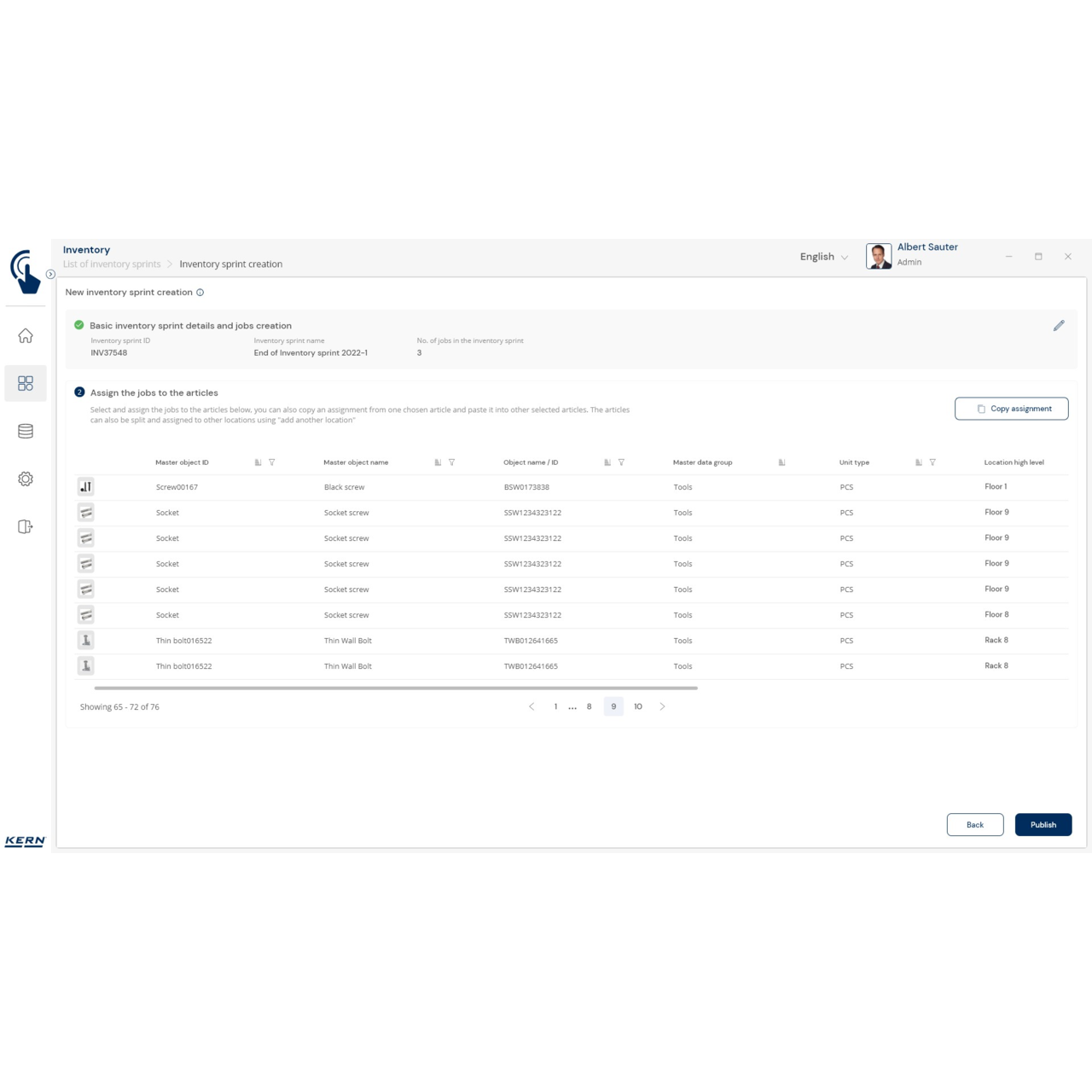 Inventurwaage KERN CKE 3600-2-Inventory