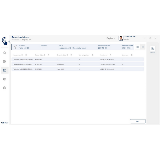 KERN EasyTouch SET-08 Take-out