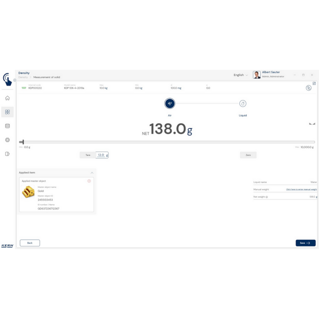 KERN EasyTouch SET-04 Density
