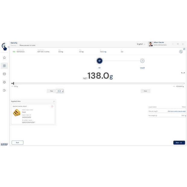 KERN EasyTouch SET-04 Density