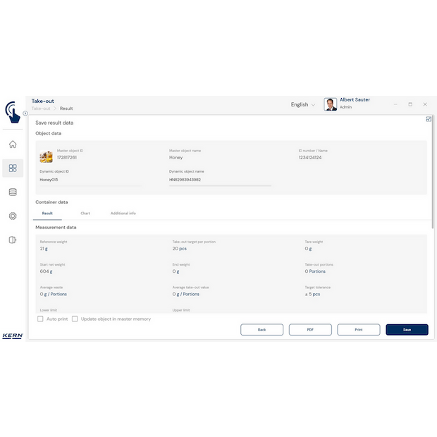 KERN EasyTouch SET-08 Take-out