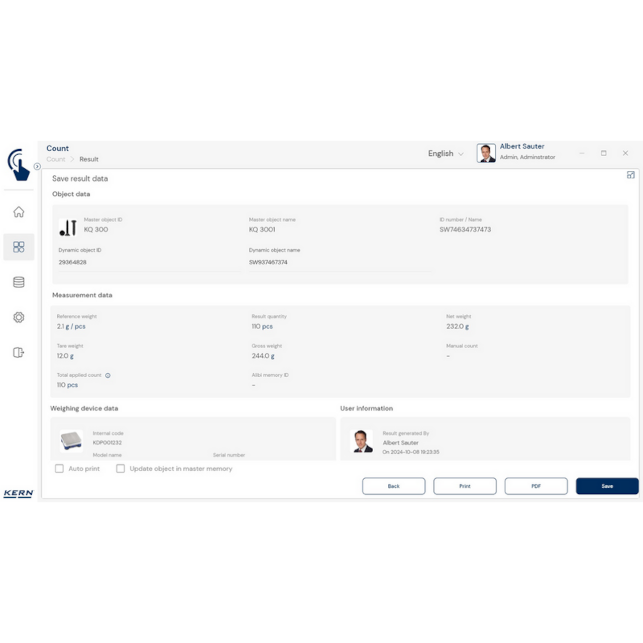 KERN EasyTouch SET-32 Count