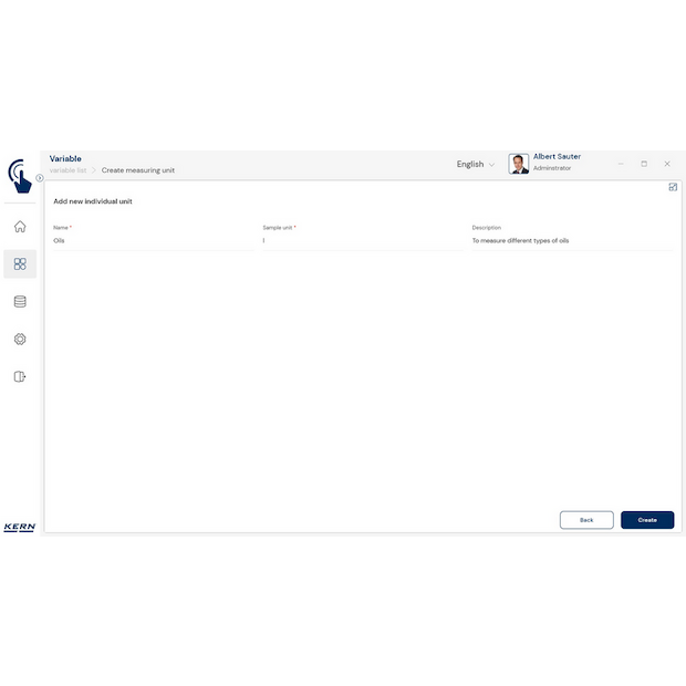 KERN EasyTouch SET-07 Variable
