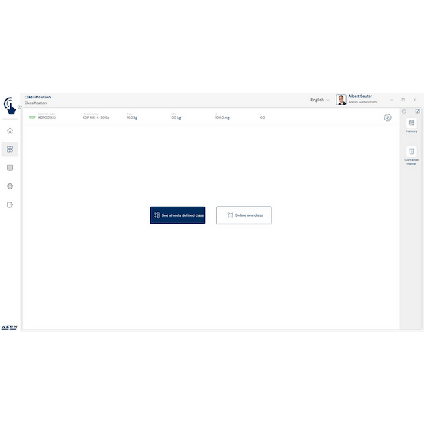 KERN EasyTouch SET-06 Classification