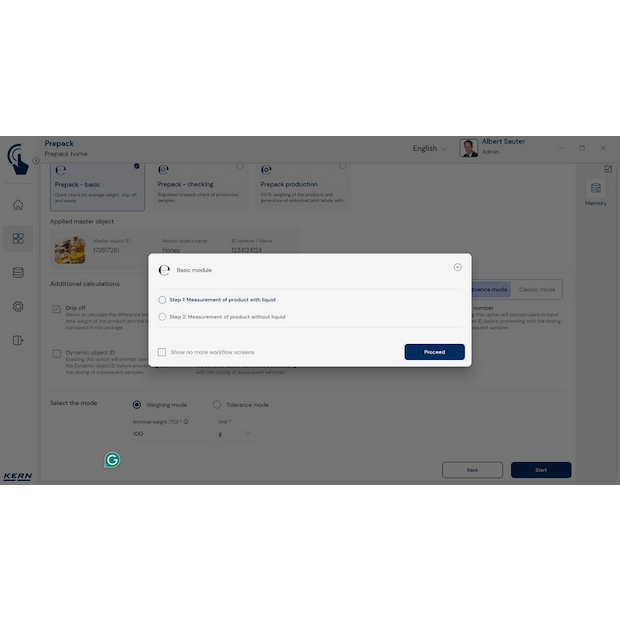 KERN EasyTouch SET-17 PrePack